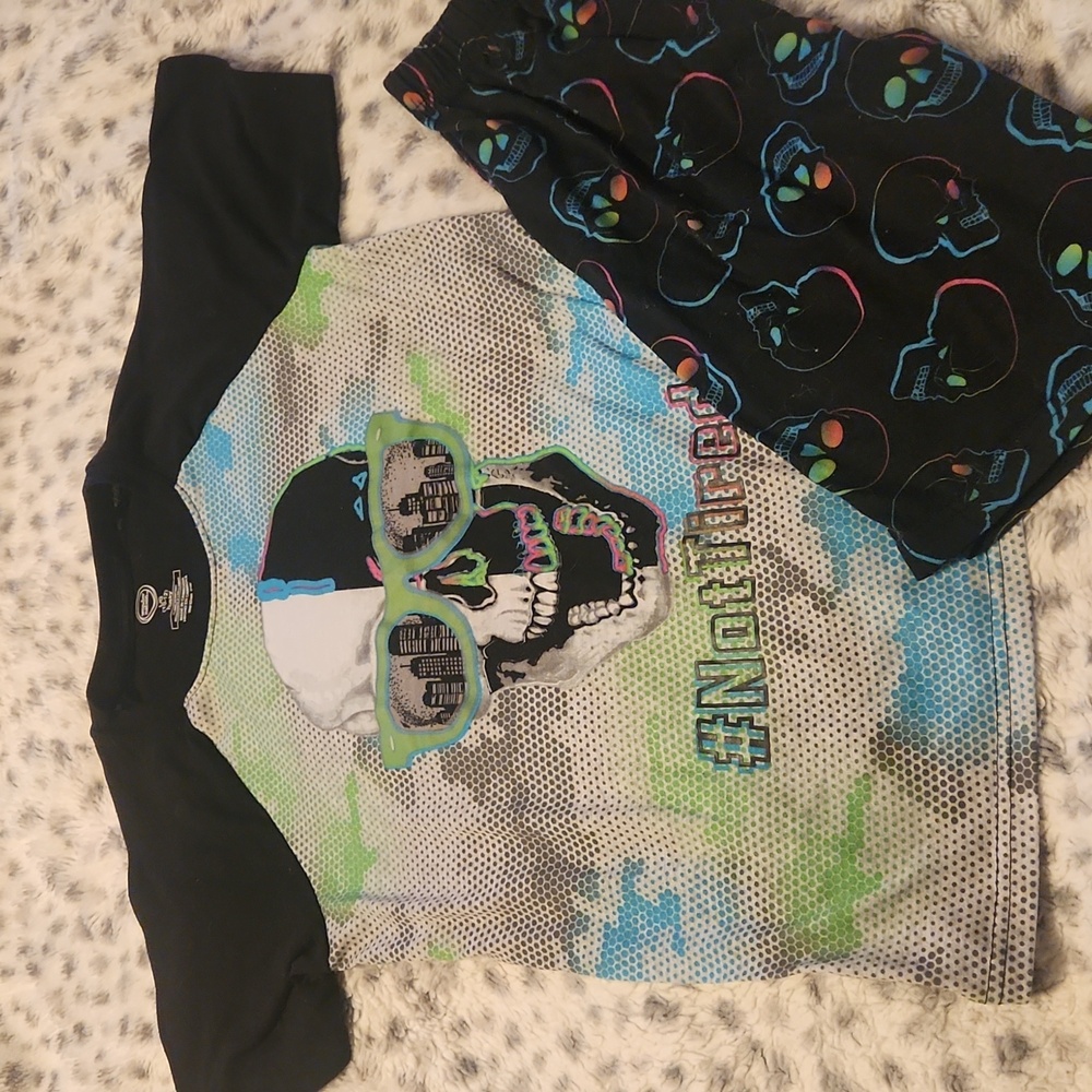 Summer Pajamas skull themed